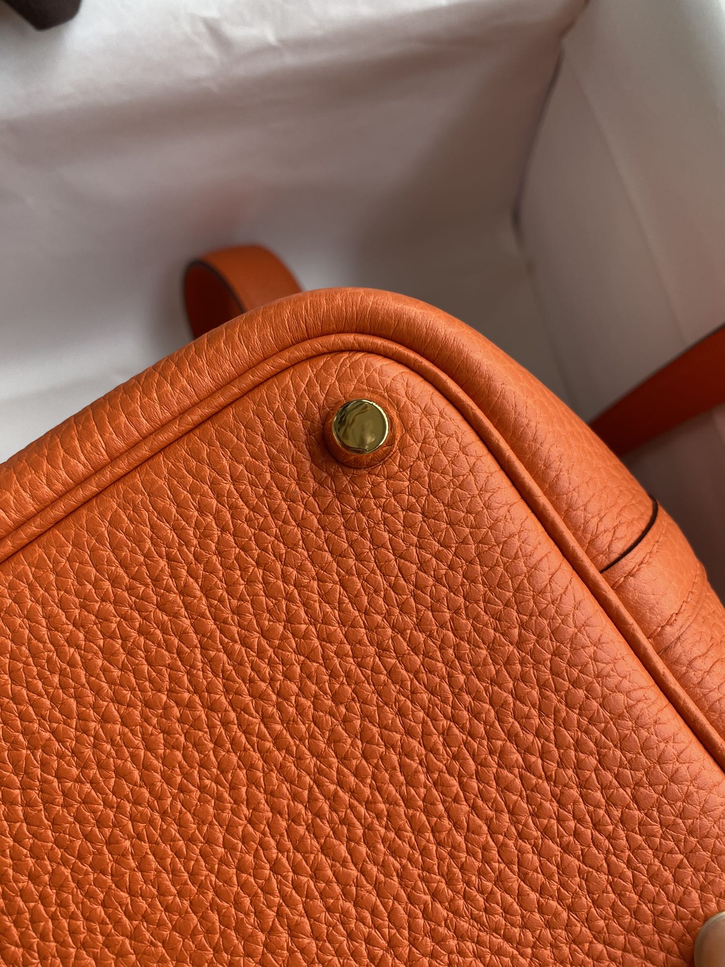 Hermes Picotin Lock 18 Bag In Orange Clemence Leather